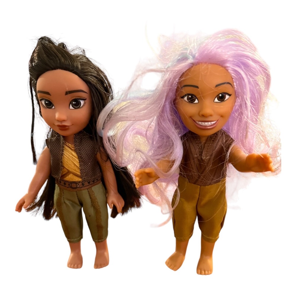 2 Disney Raya and The Last Dragon 6 Inch Dolls Loose No Boots